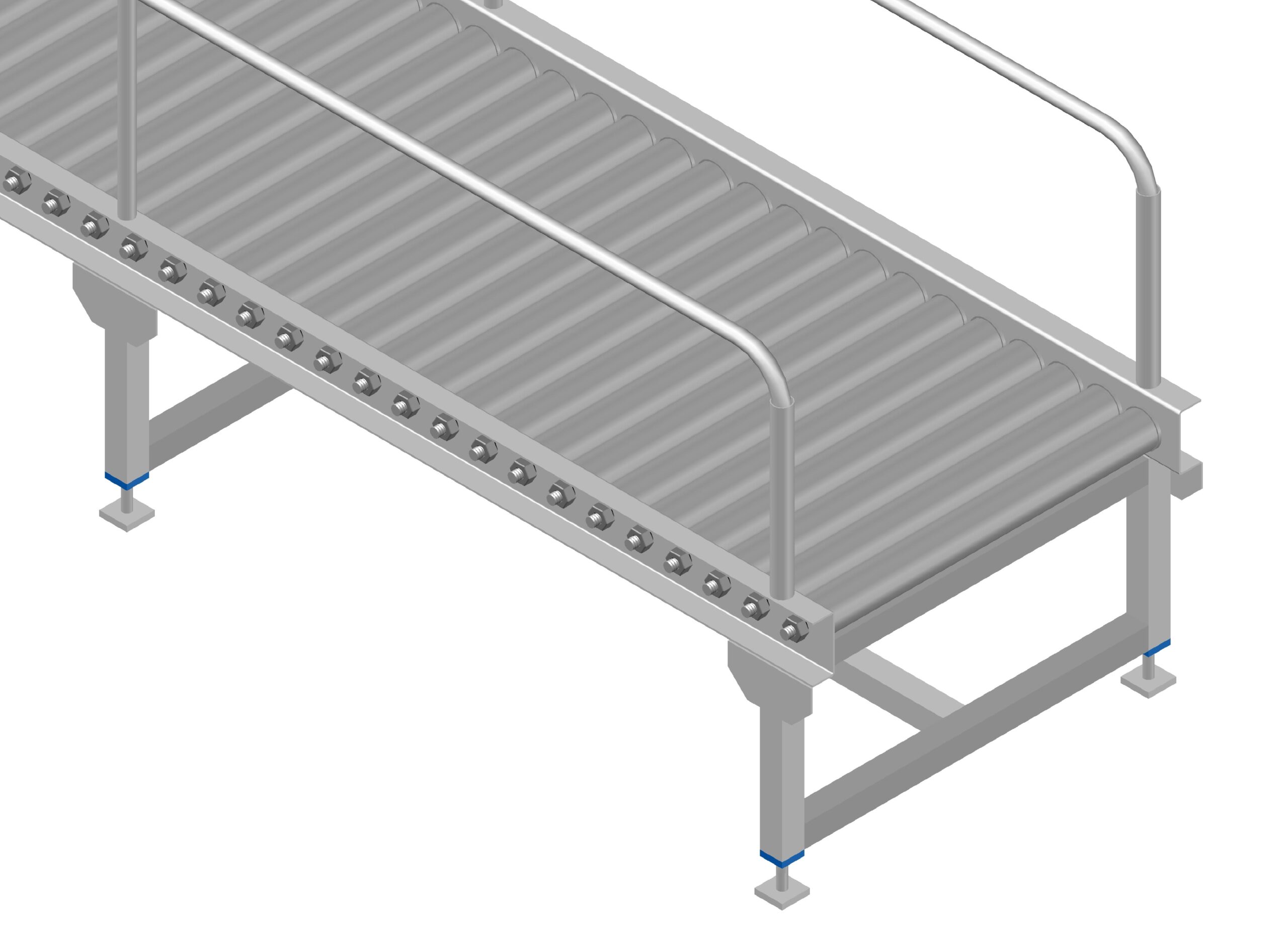 Gravity Roller Conveyor for Milk Cans